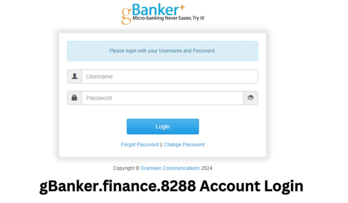 gBanker.finance.8288 Account Login